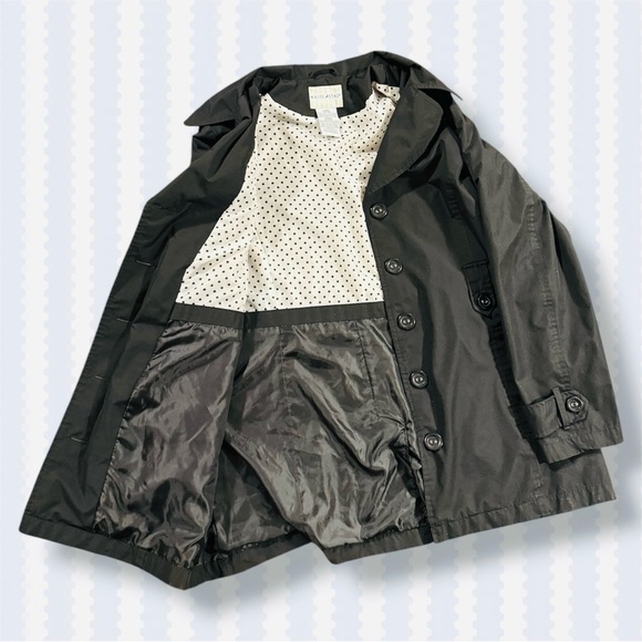 White Stag Jackets & Blazers - WHITE STAG BLACK BUTTON UP POLKA DOT COAT